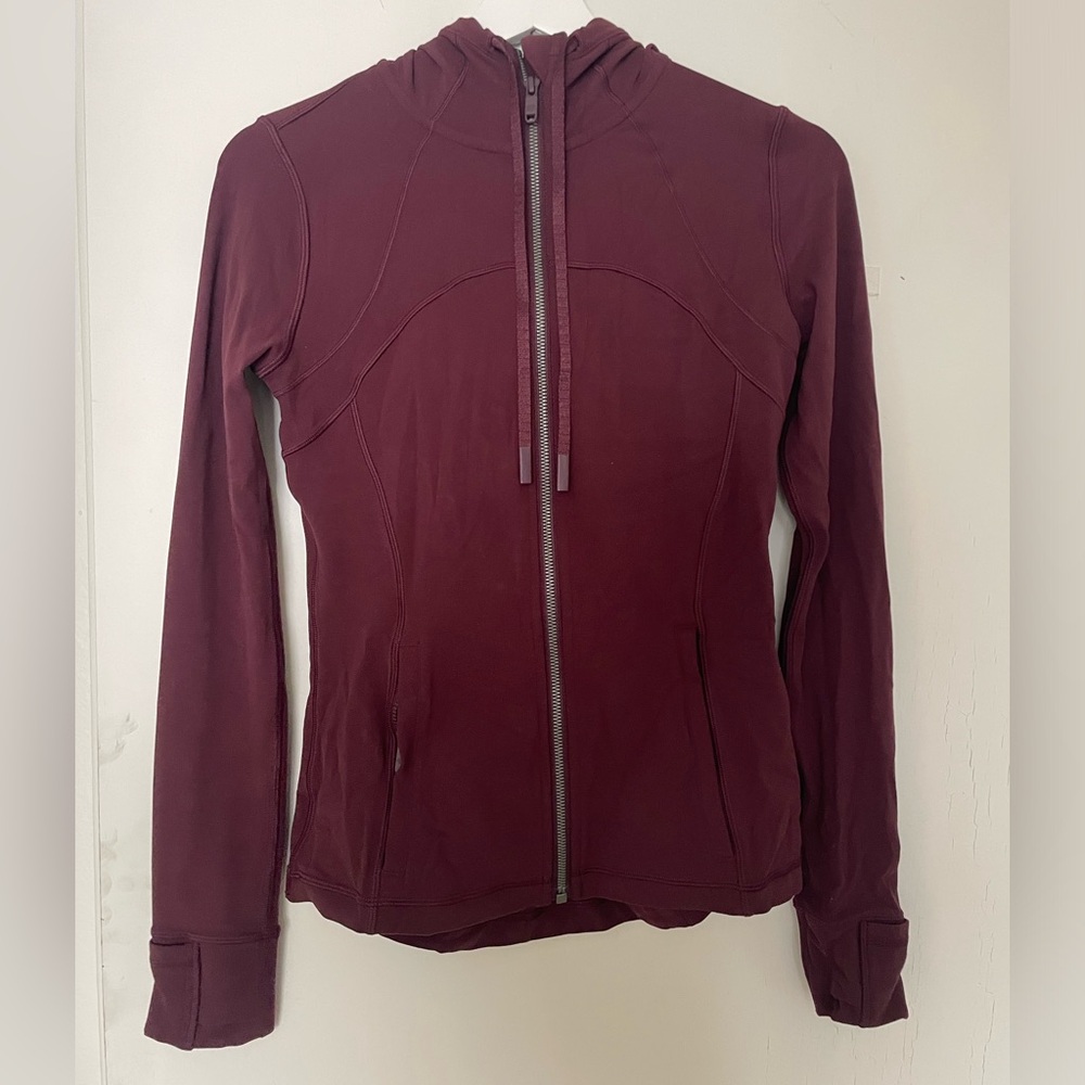 Lululemon Hooded Define Jacket Maroon Size 6